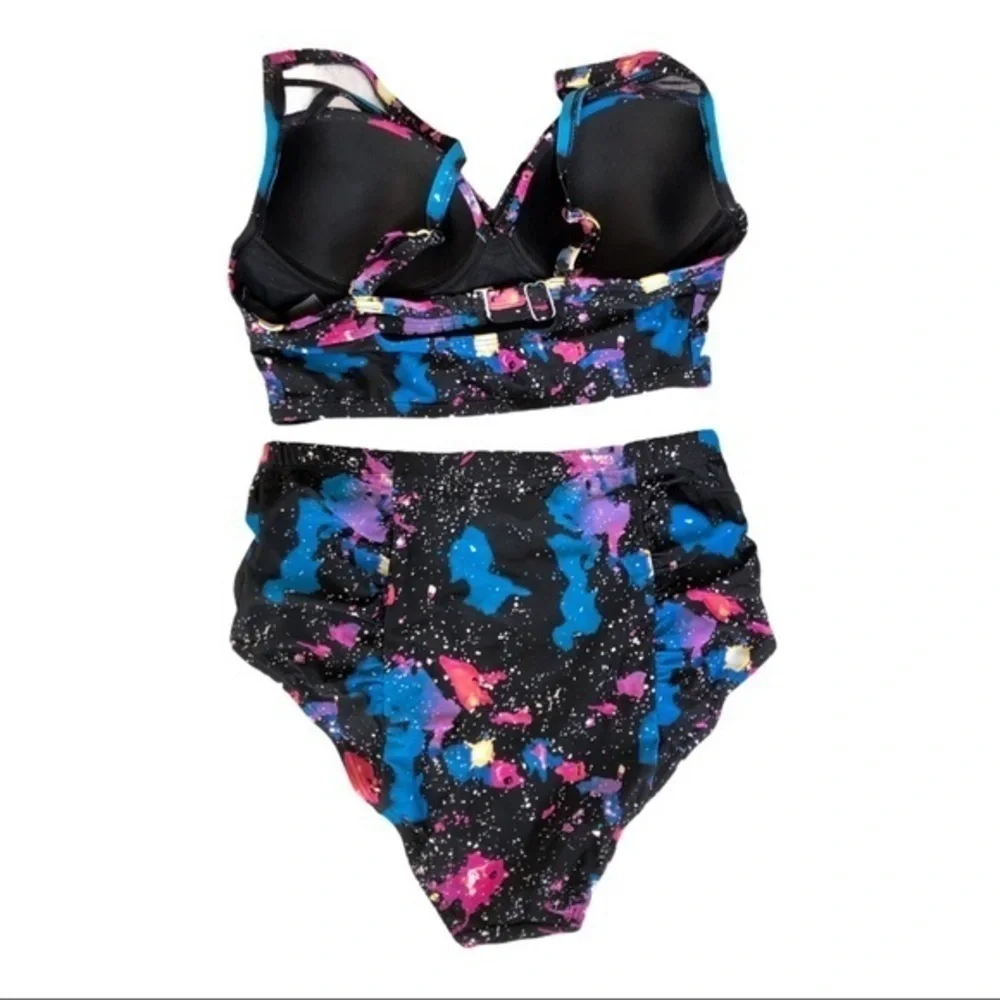 2 Piece Set Push Up High Waist Swimsuit